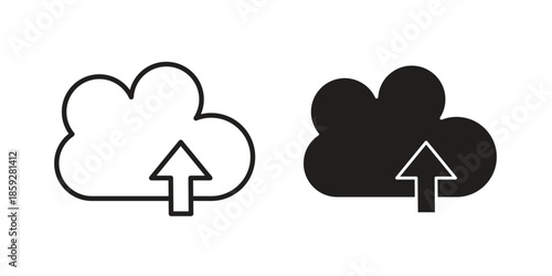 Upload to Cloud icons symbol collection. Vector Illustration. vector icon set.