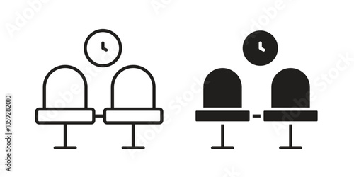 Waiting Room icons symbol collection. Vector Illustration. vector icon set.