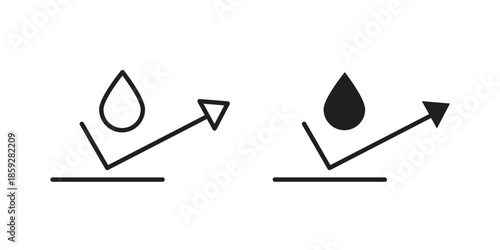 Waterproof icons symbol collection. Vector Illustration. vector icon set.
