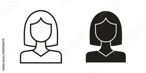 Woman icons symbol collection. Vector Illustration. vector icon set.