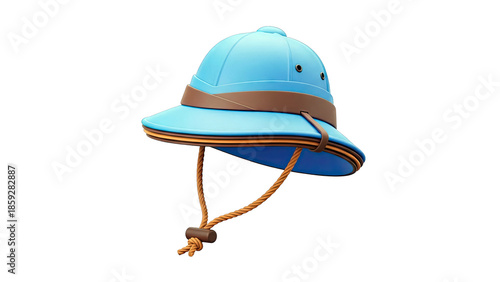 Blue Pith Helmet