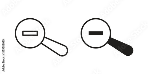 Zoom out icons symbol collection. Vector Illustration. vector icon set.