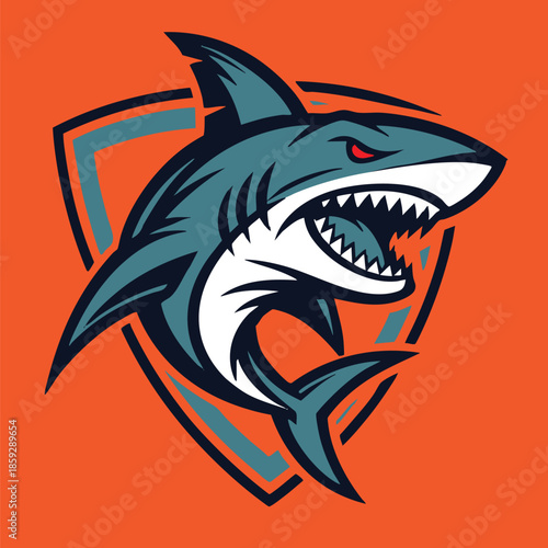 Ocean Predator Shark Emblem