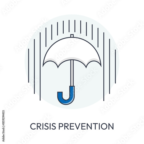 Crisis Prevention and Business Continuity Protection Icon