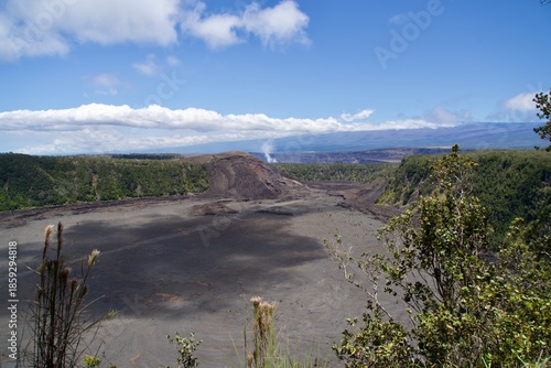 View of Kilauea Iki Crater on Hawaii Island