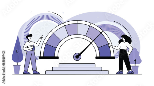 business man and woman