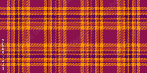 Sexual tartan seamless texture, printout fabric plaid check. Decor background pattern vector textile in pink and bright colors.