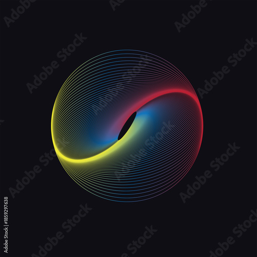Simple Abstract Pattern Dark Background Editable Vector