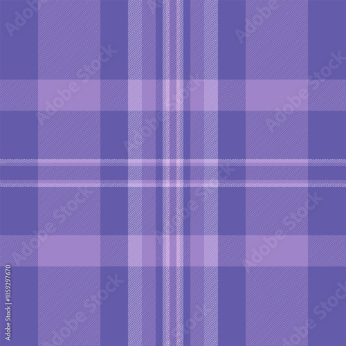 Luxurious texture seamless check, mature background tartan vector. Day plaid fabric textile pattern in indigo and violet colors.