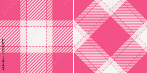 Background tartan plaid of textile texture check with a seamless pattern vector fabric. Set in wedding colors. Colourful abstract geometric checkered wallpaper.