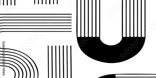 Vector background with waves and lines isolated on background.