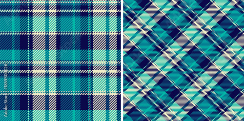 Check seamless plaid of background texture fabric with a tartan pattern textile vector. Set in space colors in mens flannel shirt styles.