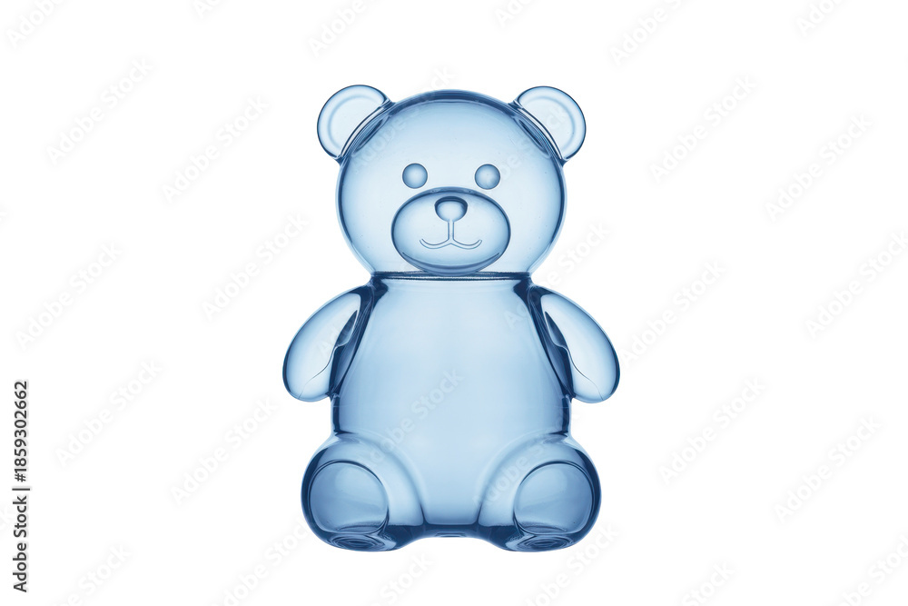 Fototapeta premium Blue teddy bear figurine
