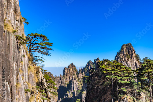 Mount Huangshan, known as 'the loveliest mountain of China', UNESCO World Heritage Site, Anhui Povince, China