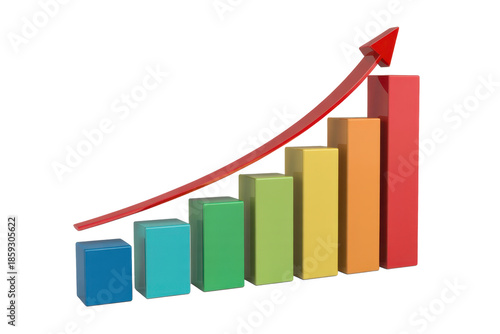 Rising bar graph with upward arrow Free Download Rising bar graph with upward arrow - GFXLoad