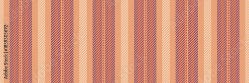 Fabric fabric stripe pattern, brazil background texture lines. Mhristmas card seamless vector vertical textile in orange and pink colors.