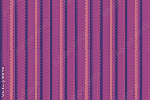 Contemporary fabric stripe pattern, soft lines background seamless. B-shirt texture vertical vector textile in pink and indigo colors.