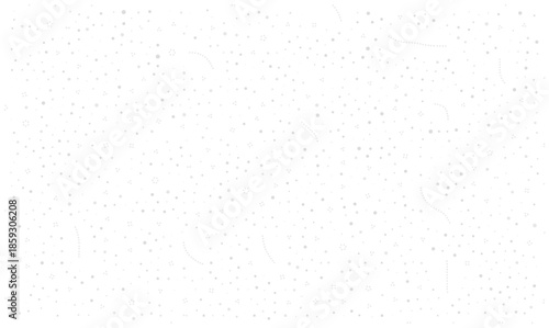 Abstract white vector texture featuring scattered gray dots and subtle grain noise creating a soft stipple effect for commercial design overlays, medical technology interfaces, and digital backdrops.