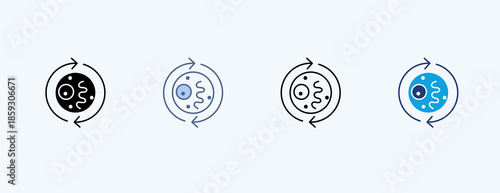 Probiotic Multiple Icon Illustration Vector