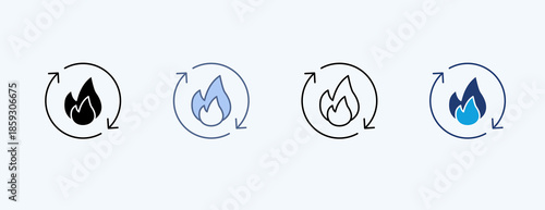 Metabolism Multiple Icon Illustration Vector