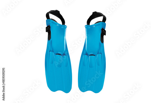 Vibrant Blue Adjustable Swimming Fins: Essential Gear for Snorkeling, Diving, and Aquatic Adventures