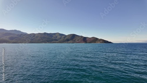 Amazing Landscape of coastline of Thassos island, East Macedonia and Thrace, Greece 