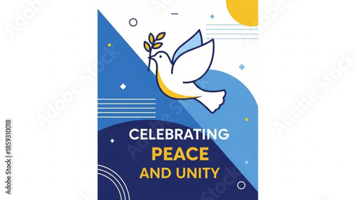 Celebrating Peace and Unity with a Dove Illustration