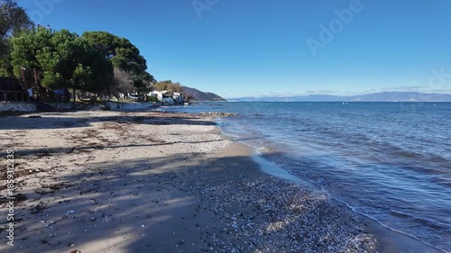 Amazing Landscape of coastline of Thassos island, East Macedonia and Thrace, Greece 