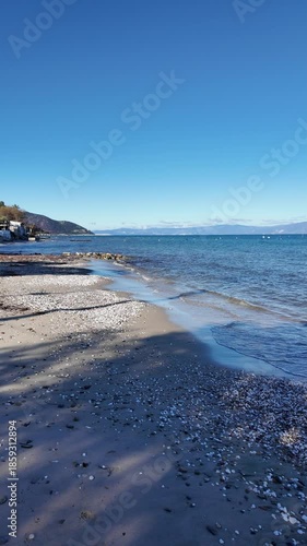 Amazing Landscape of coastline of Thassos island, East Macedonia and Thrace, Greece 