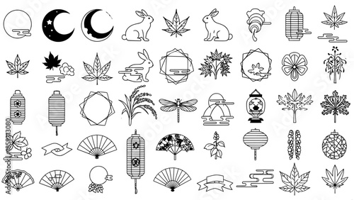 Tsukimi icon set