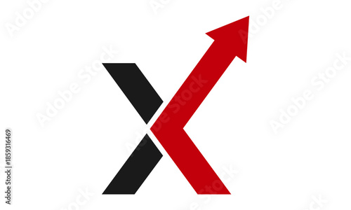 Modern X finance logo design