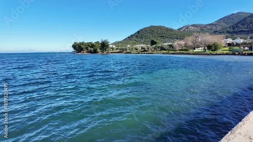 Amazing Landscape of coastline of Thassos island, East Macedonia and Thrace, Greece 
