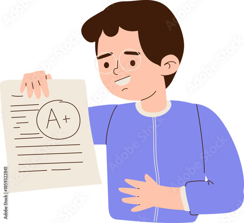 Students Showing A Plus Grade