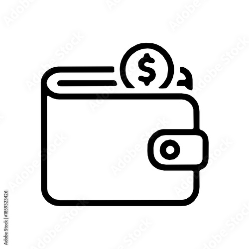 Budget planning financial goal rounded accessibility icon (vector)
