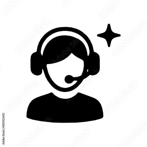 Financial advisor consulting rounded accessibility icon (vector)