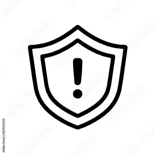 Fraud alert financial security rounded accessibility icon (vector)