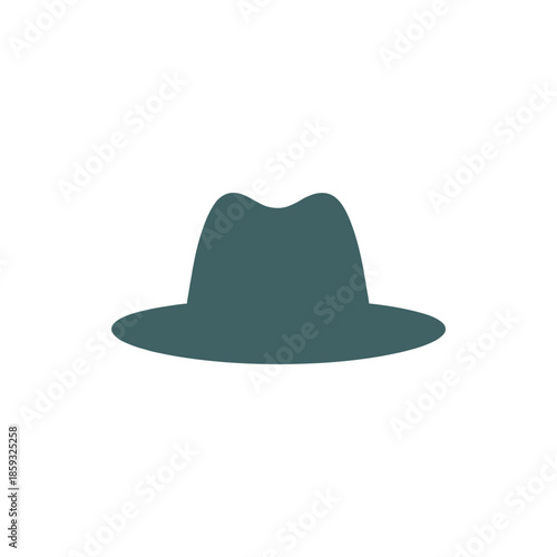 Icon of a classic fedora hat, symbolizing style and timeless fashion