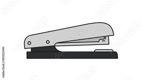 Silver Stapler Office Stationery Equipment.