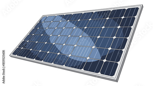 Solar Panel with Photovoltaic Cells.