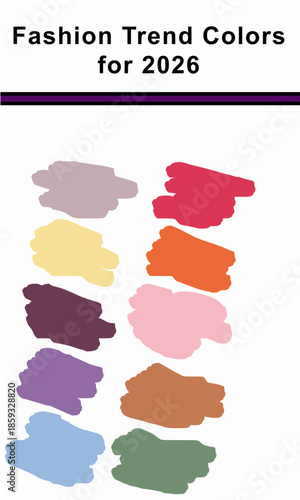 Fashion Trend Colors Chart of 2026