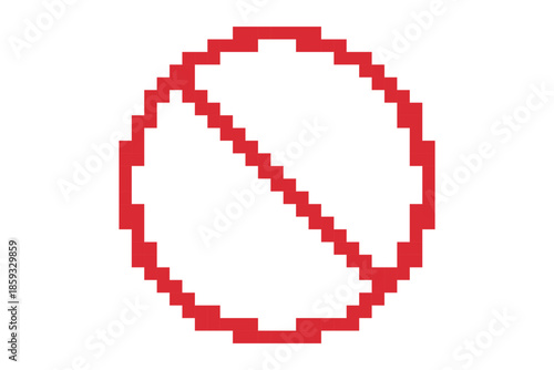 NO symbol, prohibition or forbidden sign