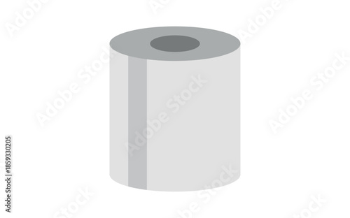 Toilet paper roll on transparent background 