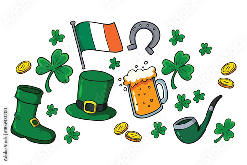 Celebrating irish culture with traditional symbols