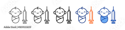 Immunization Different Set Vector Icon