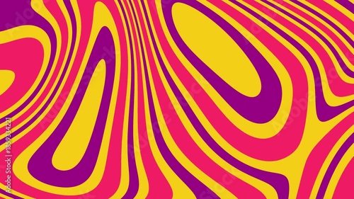 Abstract colorful swirling lines in yellow pink and purple creating a dynamic pattern