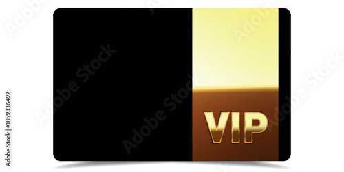 VIP gold card. Luxury texture template design. Vip ticket on black background for invitation, club, award, casino, certificate. Golden exclusive premium card.