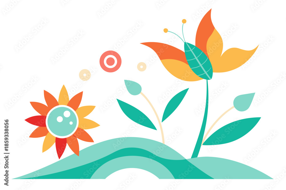 Obraz premium abstract flower background