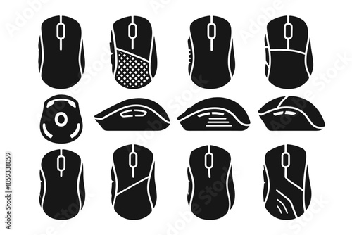 Button bar icon glide plate macro shell mouse vector tile icons notch