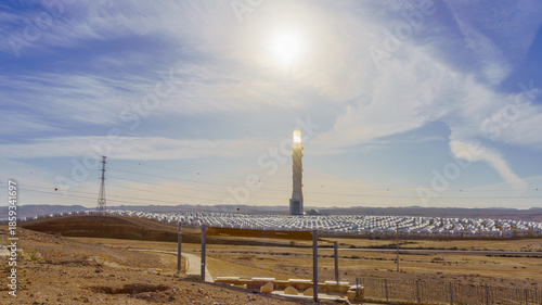 Concentrated solar power station, Negev desert