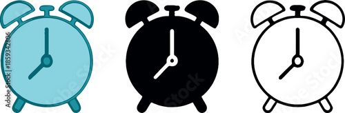 Three Alarm Clocks Design